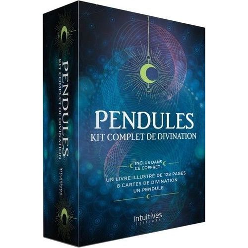 Pendules, Kit Complet De Divination - Coffret Avec 1 Livre, 8 Planches De Divination Et 1 Pendule