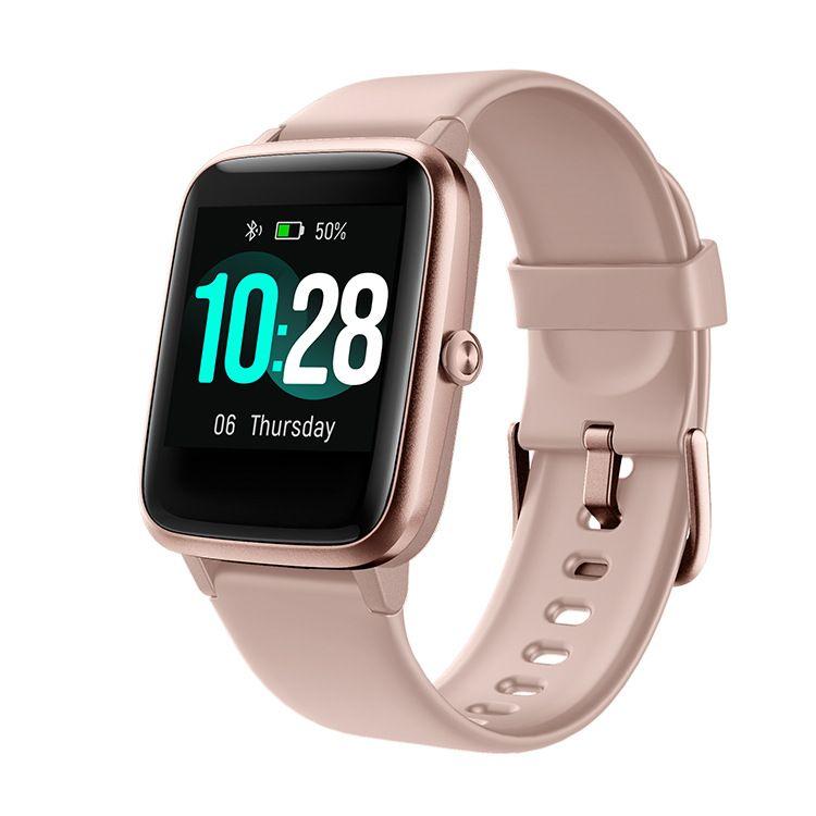 Femme Homme Smartwatch Bluetooth pour Android iOS Podometre Montre Sport  Cardiofrequencemetre Trackers d'activité Montre Intelligente Etanche IP68  Musique Contrôle