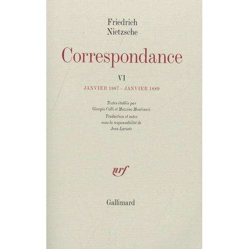 Correspondance - Tome 6, Janvier 1887 - Janvier 1889