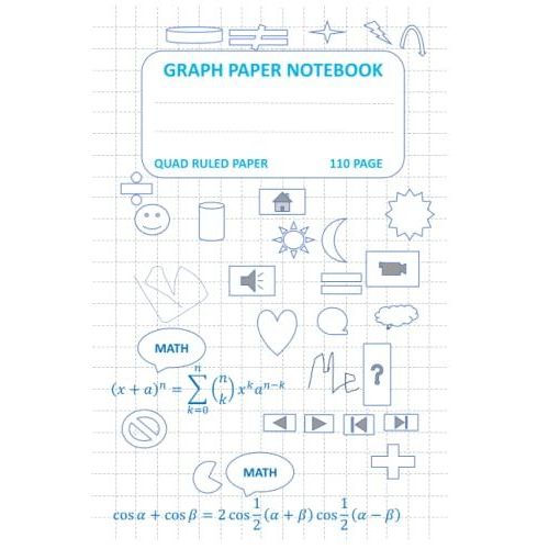 Graph Paper Composition Notebook: Grid Paper Notebook, Quad Ruled, 110 Sheets