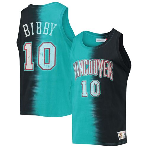 Débardeur Pour Homme Mitchell & Ness Mike Bibby Turquoise/Noir Vancouver Grizzlies Hardwood Classics Tie-Dye Avec Nom Et Numéro