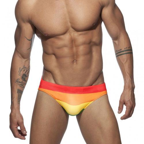 Maillot de bain arc-en-ciel Sexy pour hommes culotte de sport maillot de  bain Bikini drapeau Gay sous-vêtements de plage de Surf | Rakuten