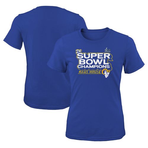 T-Shirt Pour Jeunes Filles Fanatics Royal Los Angeles Rams Super Bowl Lvi Champions Parade