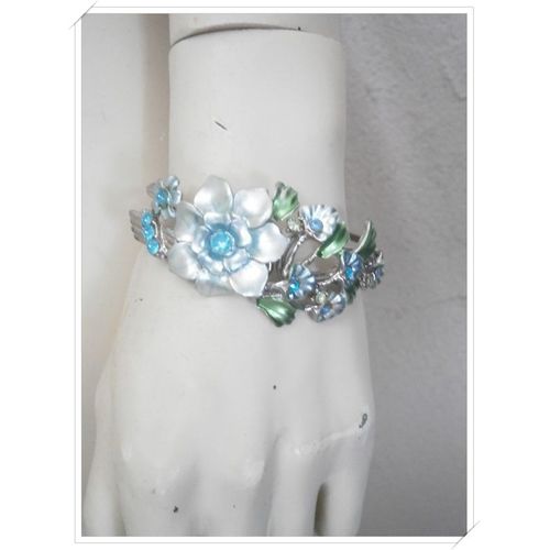 Bracelet De Serrage À Charnière En Forme De Fleur