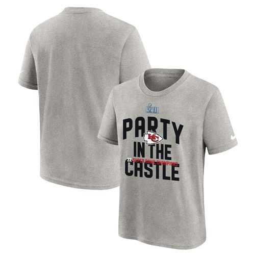 Préscolaire Nike Heather Grey Kansas City Chiefs Super Bowl Lvii Champions Parade T-Shirt