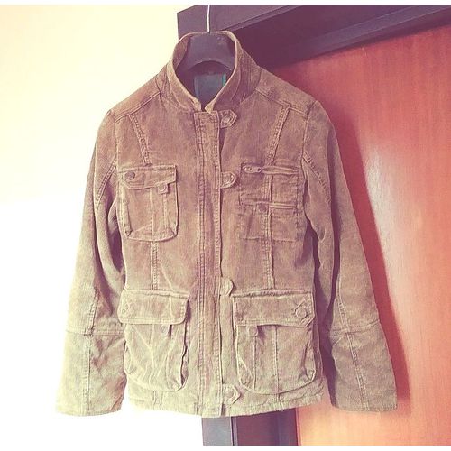 Ensemble Veste Et Pantalon En Velours Côtelé Vert Creeks T. 38 (Taille Réelle)