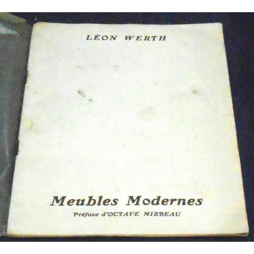 Meubles Modernes - Léon Werth - Francis Jourdain - Octave Mirbeau