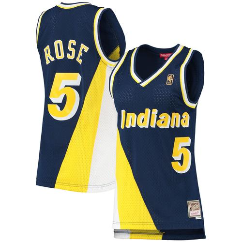 Maillot Femme Mitchell & Ness Jalen Rose Navy Indiana Pacers 1996/97 Hardwood Classics Swingman