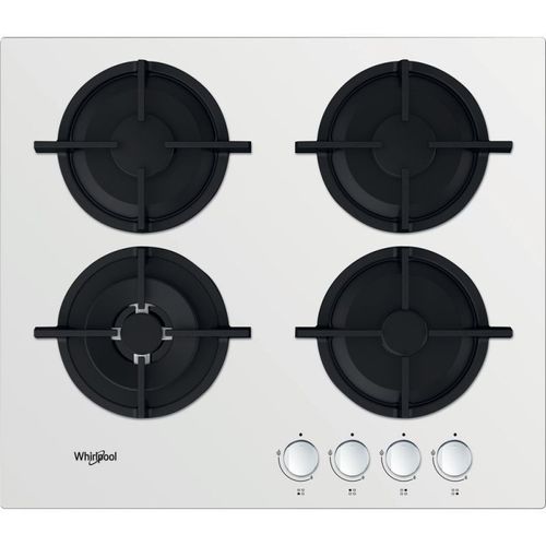 Whirlpool AKT 625/WH plaque Blanc Intégré (placement) Gaz 4 zone(s)