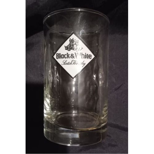 Verre A Whisky - " Black And White - Scotch Whisky "