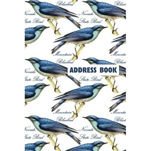 Nevada State Bird: Mountain Bluebird Address Book