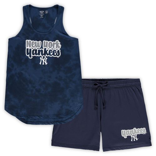 Ensemble De Nuit Concepts Sport Sport New York Yankees Pour Femmes, Débardeur Et Short Cloud, Grande Taille, Bleu Marine