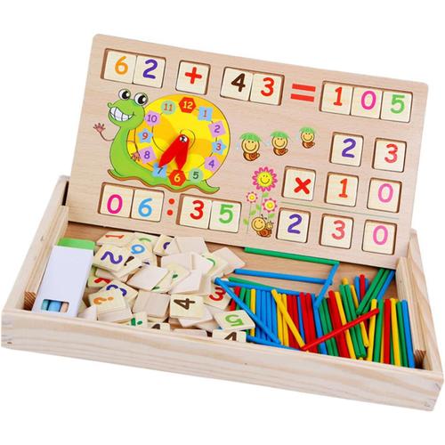 Jeu Montessori en bois - Apprendre à compter - Pas cher et de