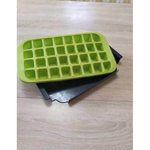 Bac A Glaçons En Silicone Vert 32 Compartiments Carres Moule A Glace Plateau De Cases Pour Cuisine Chocolat Aperitifs Confiseries Souple Pratique Tb