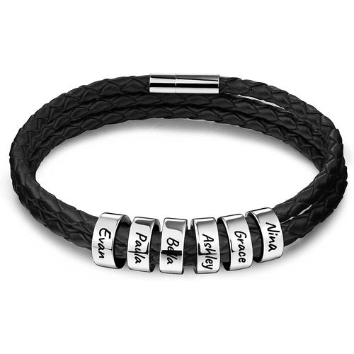 Bracelet personnalisé pour homme prénom en perles | Bracelet personnalisé,  Bracelet personnalisé homme, Bracelet prénom