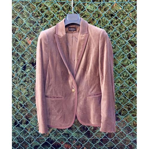 Blazer Velour Femme Caroll Taille 40