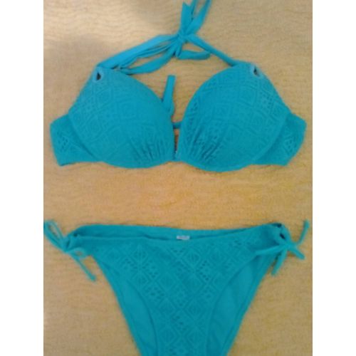 Maillot 2 Pièces Vert 38 M Extre.