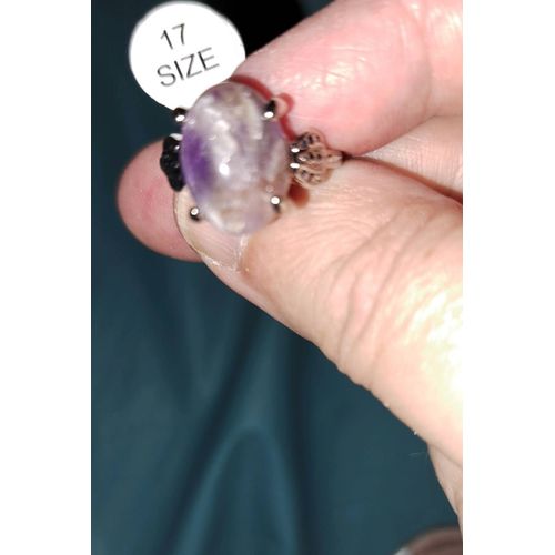 Bague Fantaisie Améthyste Ovale Taille