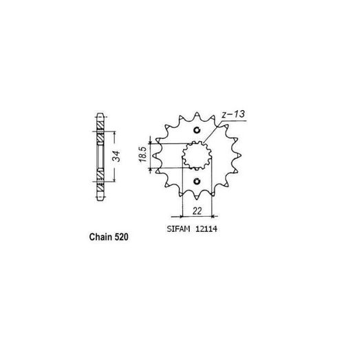 Pignon De Sortie De Boite Esjot Pour Moto Ktm 390 Duke 2013 À 2020 15 Dents Pas 520