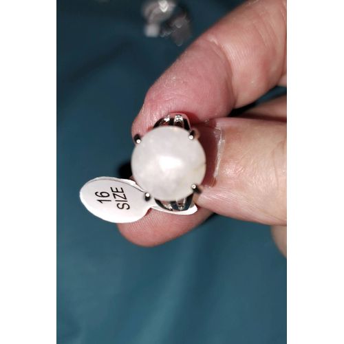Bague Fantaisie En Pierre De Lune Taille 16