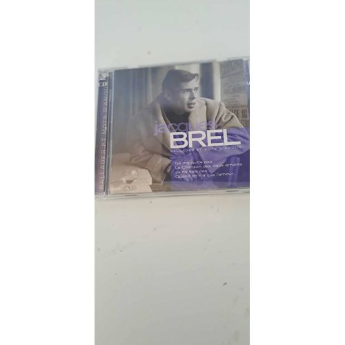 Double Cd Jacques Brel - Ballades Et Mots D'amour - État Neuf.