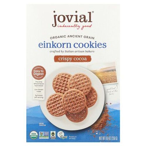 Jovial, Cookies Biologiques Au Petit Épeautre, Cacao Croquant, 8,8 Oz (250 G)