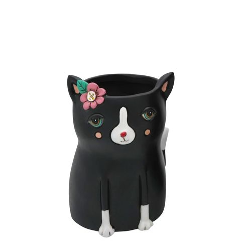 Petit Cache Pot Allen Designs En Forme De Chat Noir