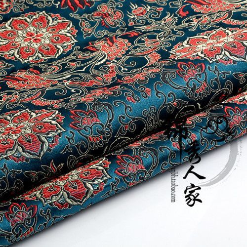 Tissu Brocart Damassé Jacquard Style Américain,Tissu Ameublement,Rideau De Costume,Vêtements,75x50cm - Type D