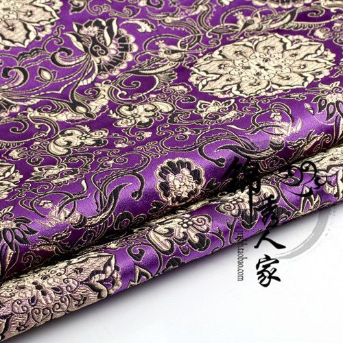 Tissu Brocart Damassé Jacquard Style Américain,Tissu Ameublement,Rideau De Costume,Vêtements,75x50cm - Type E