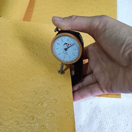 Tissu De Sac En Cuir De Vache Gaufré À Motif D'autruche,Couche Supérieure,Sangle De Ceinture Faite À La Main,Diverses Couleurs,Bricolage - Type Yellow-20x30cm