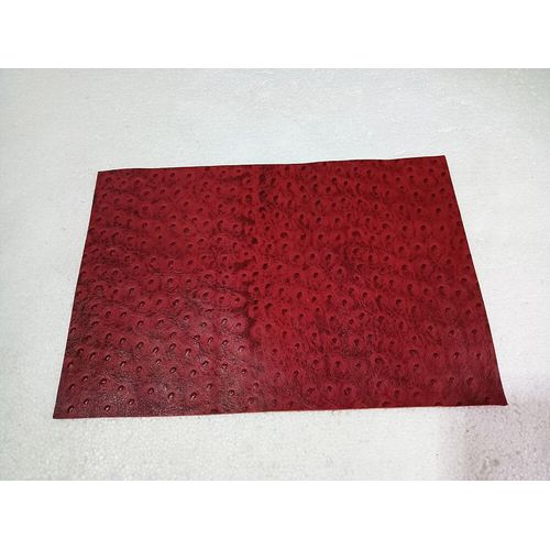 Tissu En Cuir De Vache À Couche Supérieure À Motif D'autruche,Cuir Gaufré,Tissu De Bricolage Fait Main,20*30cm - Type [T03]-20x30cm