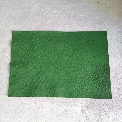 Tissu En Cuir De Vache À Couche Supérieure À Motif D'autruche,Cuir Gaufré,Tissu De Bricolage Fait Main,20*30cm - Type [T01]-20x30cm