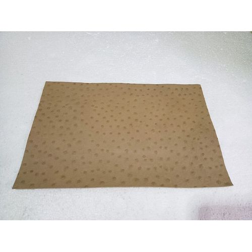 Tissu En Cuir De Vache À Couche Supérieure À Motif D'autruche,Cuir Gaufré,Tissu De Bricolage Fait Main,20*30cm - Type [T10]-20x30cm