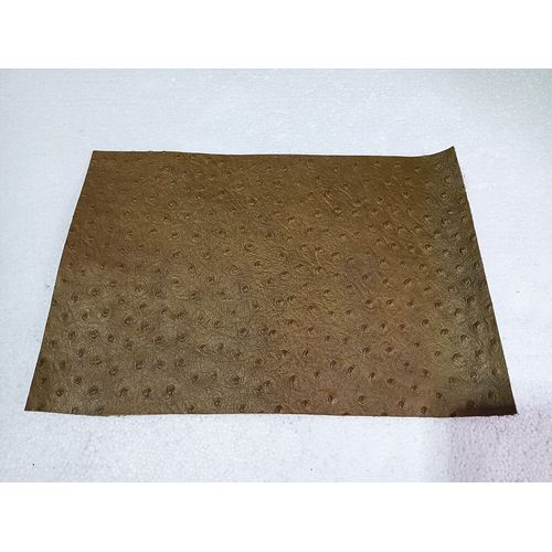 Tissu En Cuir De Vache À Couche Supérieure À Motif D'autruche,Cuir Gaufré,Tissu De Bricolage Fait Main,20*30cm - Type [T05]-20x30cm
