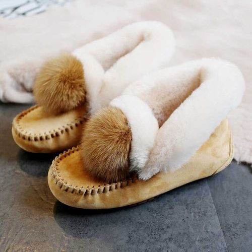 Chaussures Uuto Qvmocassins En Cuir Group Pour Femmechaussures Plates Classiquesfourrure Groupmode Hiver