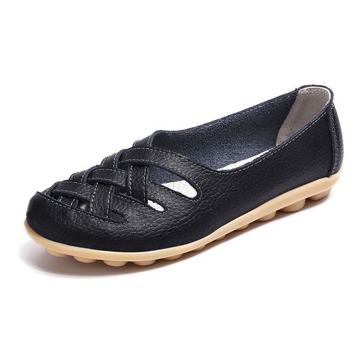 Mocassins Confortables En Cuir Group Pour Femme,Chaussures Plates,De Ballet,Grande Taille 35-44