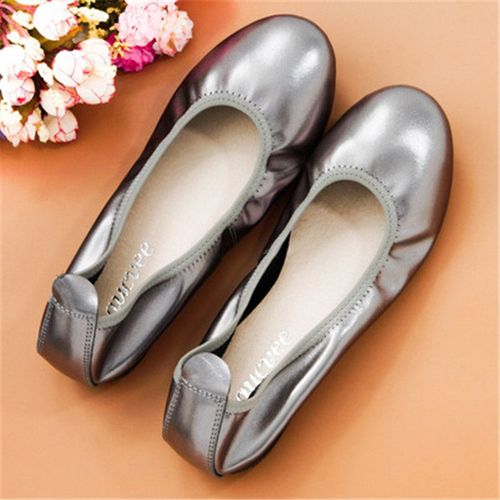 Ballerines En Cuir Véritable Pour Femmes,Confortables,Souples,À Enfiler,Grande Taille 34-43,Meilleures Ventes