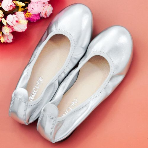 Ballerines En Cuir Véritable Pour Femmes,Confortables,Souples,À Enfiler,Grande Taille 34-43,Meilleures Ventes