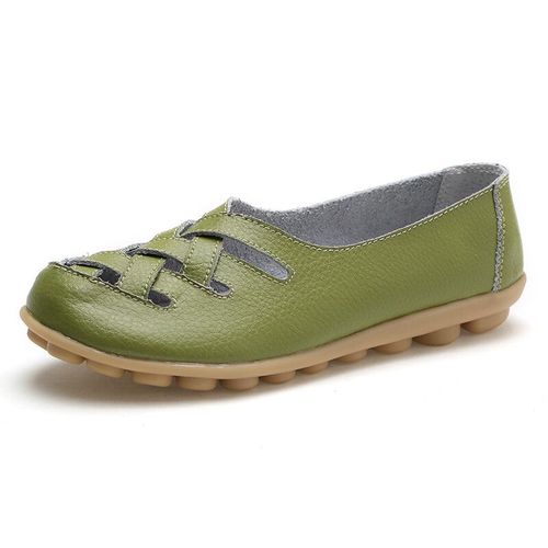 Mocassins Confortables En Cuir Group Pour Femme,Chaussures Plates,De Ballet,Grande Taille 35-44