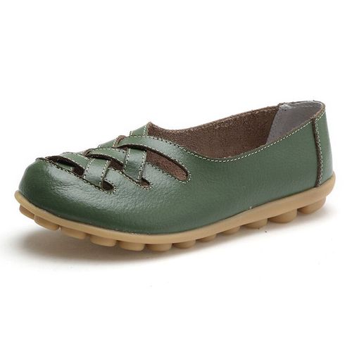 Mocassins Confortables En Cuir Group Pour Femme,Chaussures Plates,De Ballet,Grande Taille 35-44