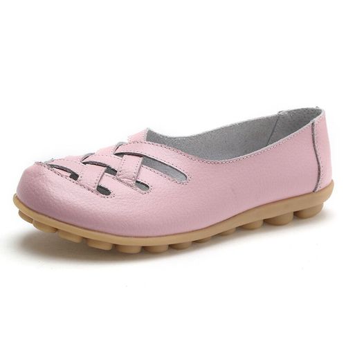 Mocassins Confortables En Cuir Group Pour Femme,Chaussures Plates,De Ballet,Grande Taille 35-44