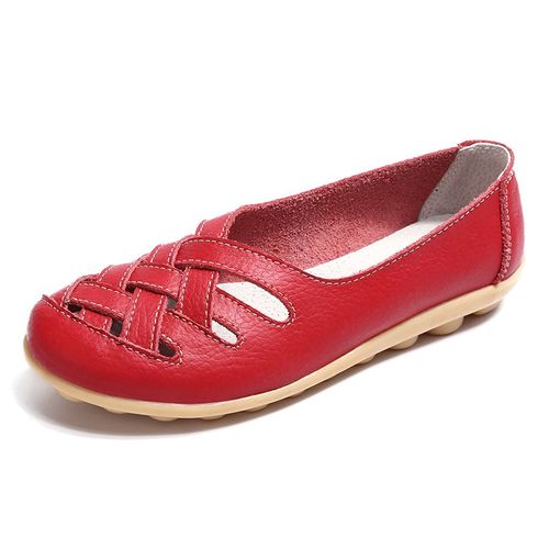 Mocassins Confortables En Cuir Group Pour Femme,Chaussures Plates,De Ballet,Grande Taille 35-44