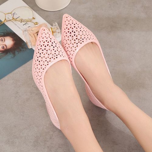 Chaussures Mocassins Bout Pointu Pour Femmeschaussures D'été Ajouréplatesgeléen?ud Papillonrespirantescoussin Argentémarron Foncéchaussures Trous Clairs