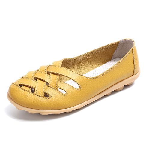 Mocassins Confortables En Cuir Group Pour Femme,Chaussures Plates,De Ballet,Grande Taille 35-44