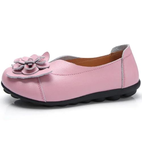 Chaussures Mocassins Plats Enfiler En Cuir Group Souple Pour Femmechaussures Avec Fleurs Pour Infirmièremèretravailmarcheconduiteété