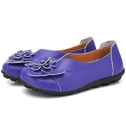 Chaussures Mocassins Plats Enfiler En Cuir Group Souple Pour Femmechaussures Avec Fleurs Pour Infirmièremèretravailmarcheconduiteété