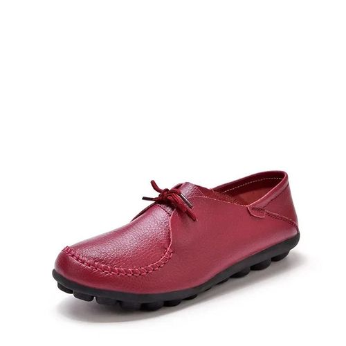 Mocassins En Cuir Véritable Pour Femmes,Chaussures Plates D'automne,À Enfiler,Avec N?Ud Papillon,Taille 35-44,2024