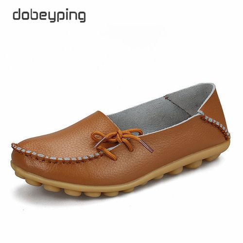 Mocassins En Cuir Véritable Pour Femmes,Chaussures Plates D'automne,À Enfiler,Avec N?Ud Papillon,Taille 35-44,2023