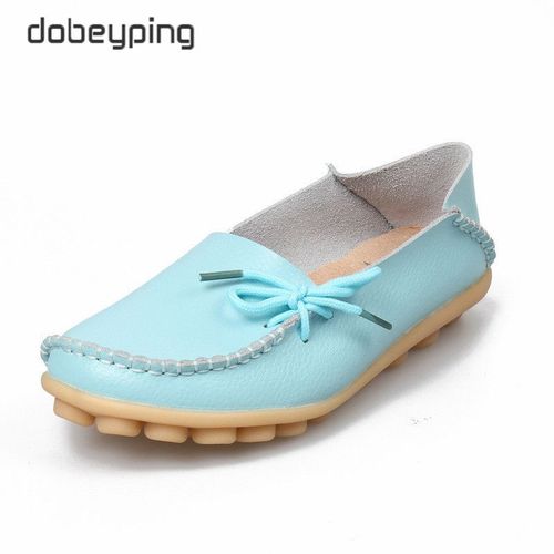 Mocassins En Cuir Véritable Pour Femmes,Chaussures Plates D'automne,À Enfiler,Avec N?Ud Papillon,Taille 35-44,2023
