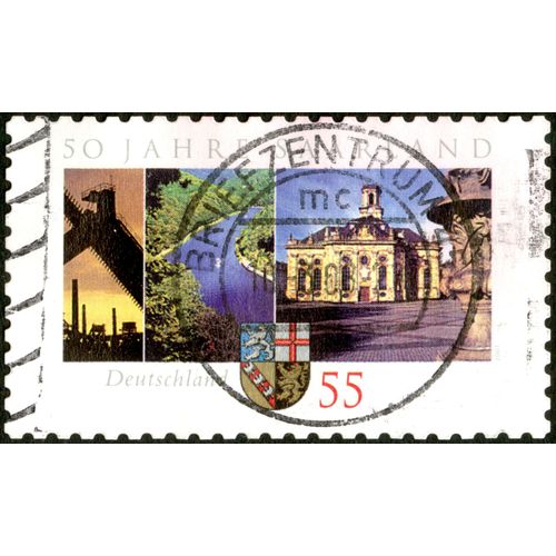 Timbre Oblitéré Deutschland, 50 Jahre Samarland, 55